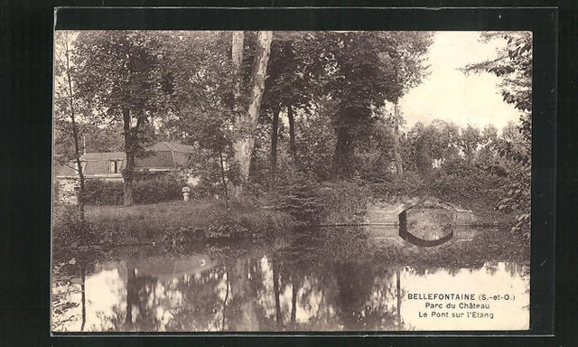 CPA Bellefontaine, Parc du Chateau, Le Pont sur l´Etang