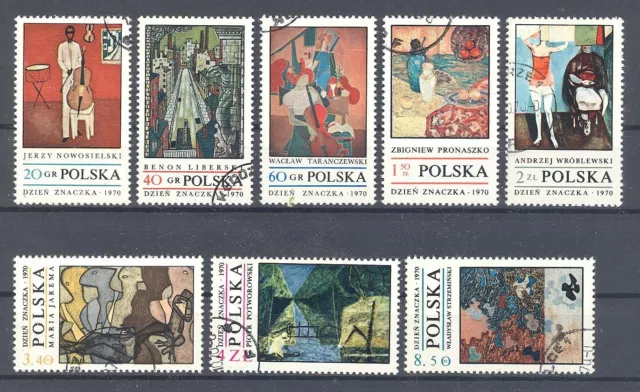 Polen Einsteckkarte mit MiNr. 2032 bis 2039 (oo)