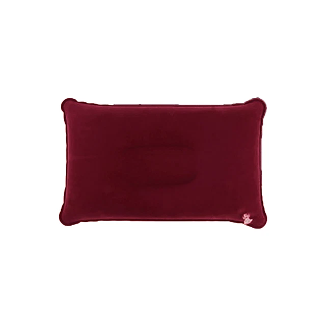 Travel Cushion Inflatable Easy to Store Double Sided Flocking Pillow Compact