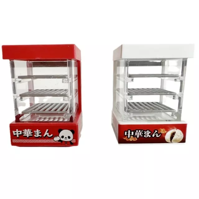 1:12 Scale Miniatures Dolls House Food Display Bread Cabinet Model Plastic Decor