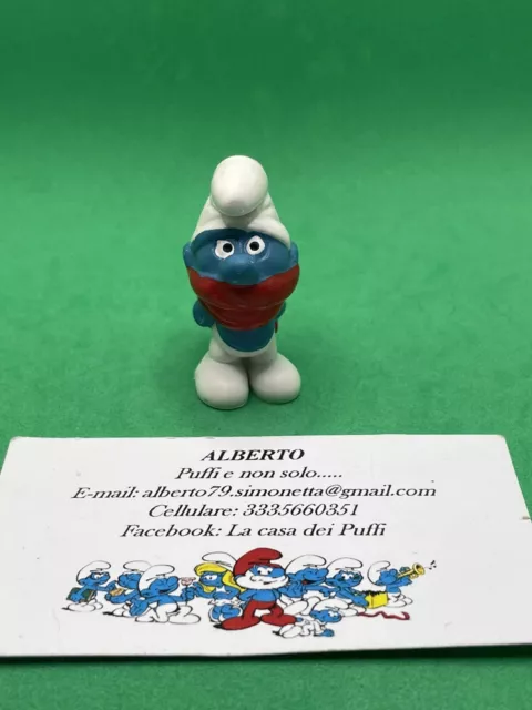 Puffi Smurfs Puffo Freddoloso Con Sciarpa Rossa Smurf Shiver 20004