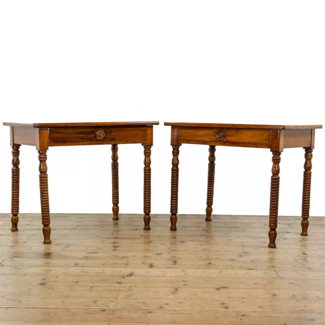 Pair of Late 19th Century Walnut Side Tables (M-5229)