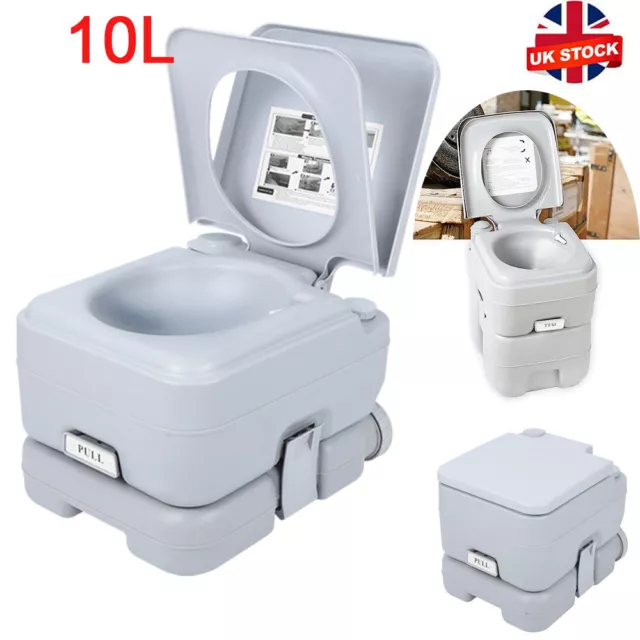 10L Portable Camping Travel Toilet Compact Caravan Picnic Fishing Outdoor UK