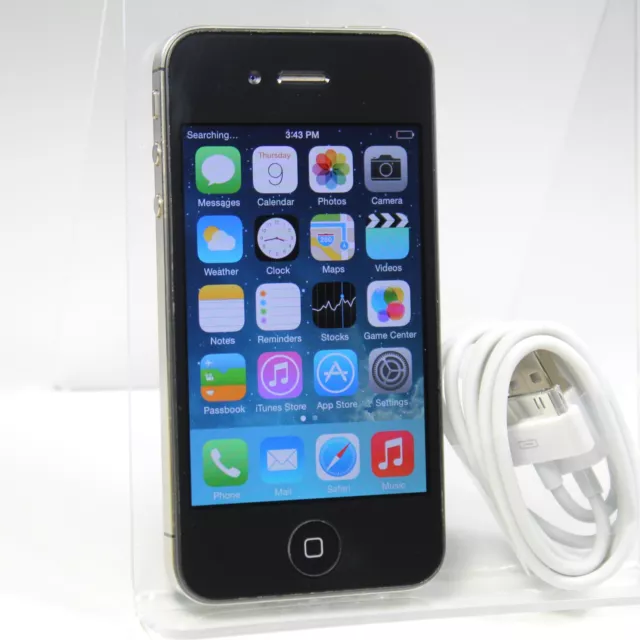 Apple iPhone 4 A1349 (UNLOCKED) Smartphone 3G Black 8GB NON SIM MODEL IOS 7.1.2