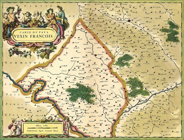 Reproduction D'une Ancienne Carte Du Pays De Béziers - Éditions Marinier (France)