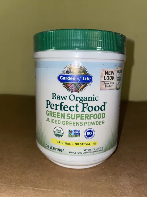 GARDEN of LIFE Raw Organic PERFECT FOOD Green Superfood 30 Serving Exp 5/24