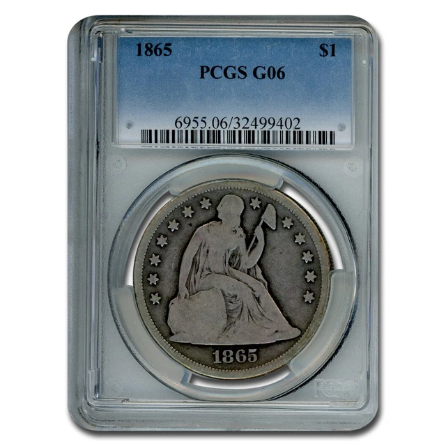 1865 Liberty Seated Dollar Good-6 PCGS - SKU#287977