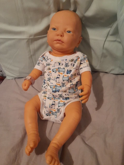 RARE 1980S VINTAGE Berjusa Spanish baby Boy Newborn vinyl Doll 18