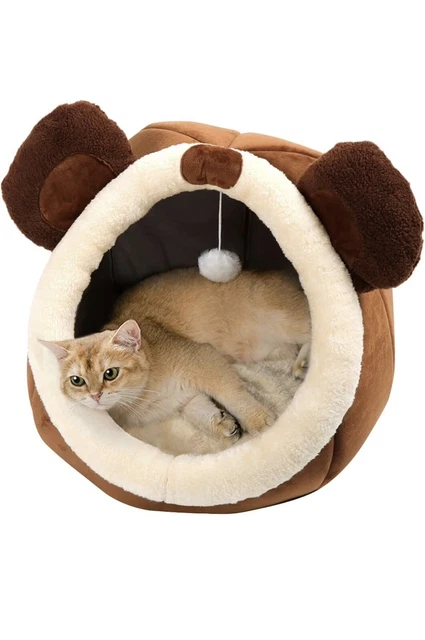 Pet Cat House Sleeping Bed Kennel Puppy Cave Super Soft kitty Tent Nest Indoor