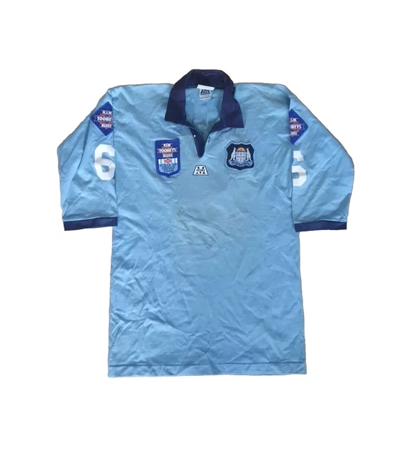 古着 90sビンテージ オーストラリア製 NSW BLUES ラガーシャツ M 古着 90sビンテージ オーストラリア製 NSW BLUES ラガーシャツ M