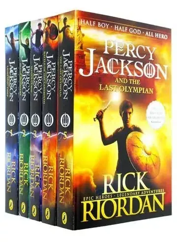 Percy Jackson 5 book set by Rick Riordan New Sealed