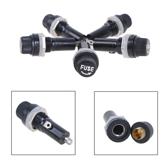 5pcs 6*30mm glass fuse holders 6x30 insurance Panel tube socket fuse holder Q6