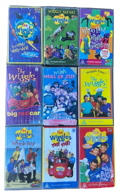 9 X THE Wiggles VHS Bundle ABC Kids VHS Vintage Wiggles Original Cast ...