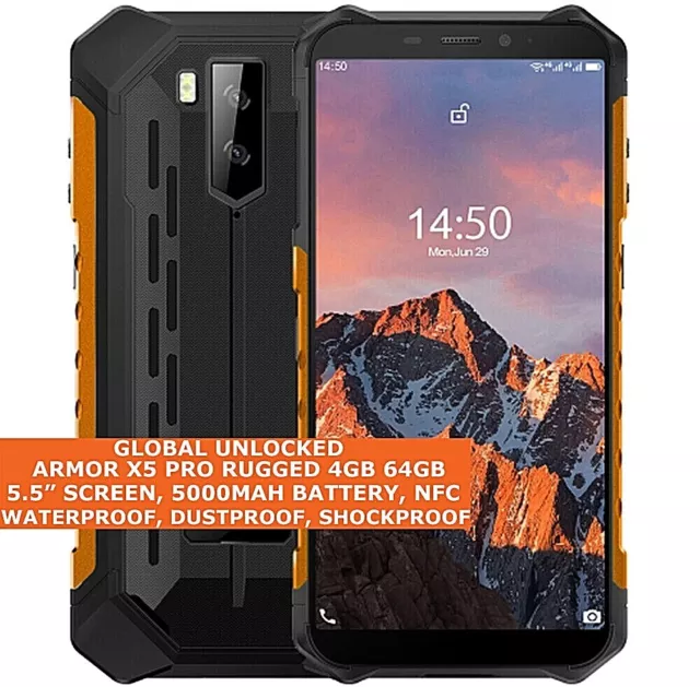 Ulefone Armor X5 Pro Robuste 4gb 64gb Imperméable 5.5 " Visage Id Android 10 4g