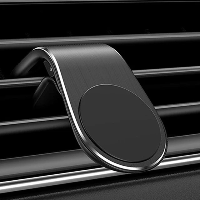 1Pc Fiat 500 Magnet Car Phone Holder L Type Air Vent Clip Stand Car
