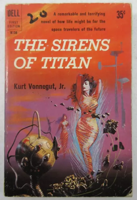 1st / 1st ED "The Sirens of Titan" Kurt Vonnegut, Jr. Paperback 1959 Dell