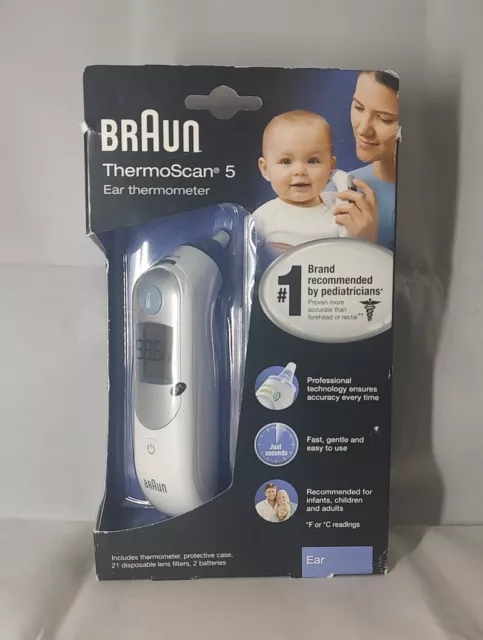 Braun ThermoScan 5 Ear Thermometer IRT6500 New