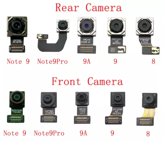 Back Rear Camera / Front Camera Flex Cable For Xiaomi Redmi Note 9 Pro 9 9A New