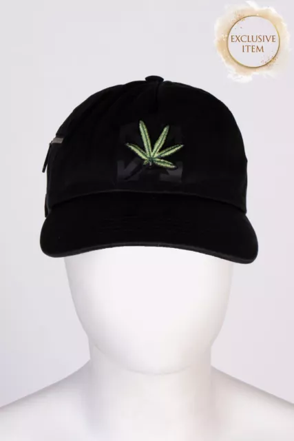 RRP €245 OFF-WHITE c/o VIRGIL ABLOH Baseball Cap One Size Arrows Logo Weed