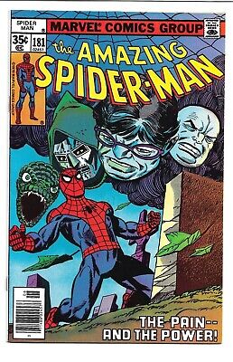 Amazing Spiderman #181, 1978, Origin of Spidey Retold, Rhino, Doc Ock 8.5 VF+