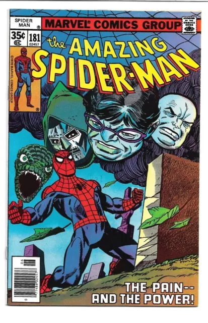 Amazing Spiderman #181, 1978, Origin of Spidey Retold, Rhino, Doc Ock 8.5 VF+