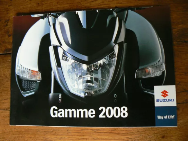 Brochure Catalogue moto :  SUZUKI gamme 2008