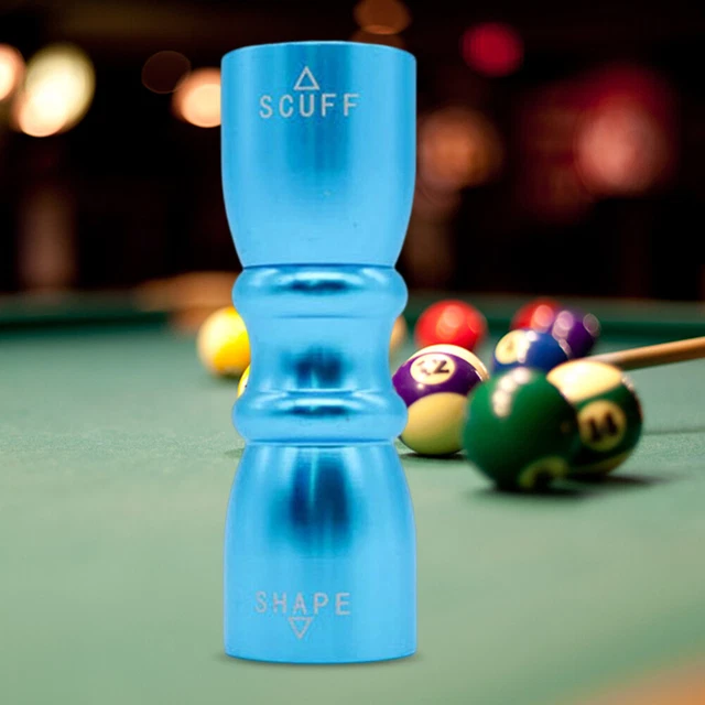 FR 3IN1 POOL Cue Tip Shaper Tapper Aluminum Alloy Practical Billiard