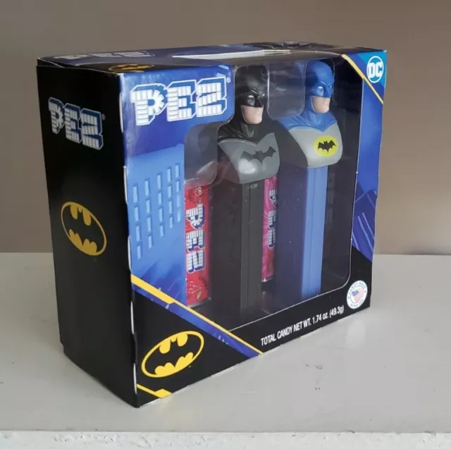 PEZ 2022  Batman Set ~ Batman & Retro Batman Exclusive ~ Retired ~ New SEALED