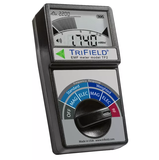 Trifield EMF Gauss Meter TF2 ! The 100XE Legend Renewed AC Magnetic Electric RF