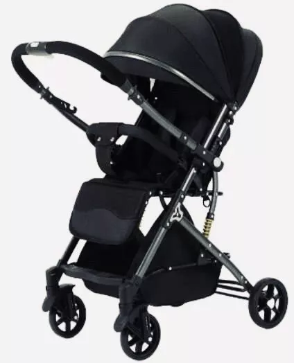 Baby Stroller Very Light Weight And Easy To Carry Luxurious Stroller-Black