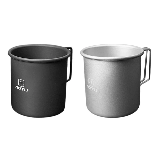 Outdoor Camping Tasse Kaffeetasse faltbarer Griff tragbar Rucksack Picknick