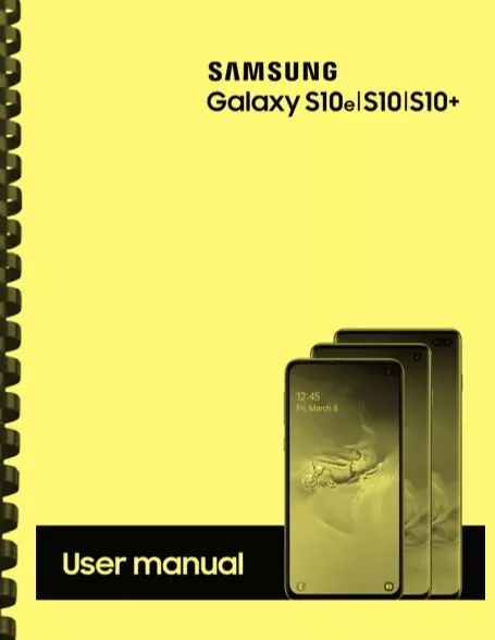 Samsung Galaxy S10e S10 S10+ AT&T OWNER'S USER MANUAL