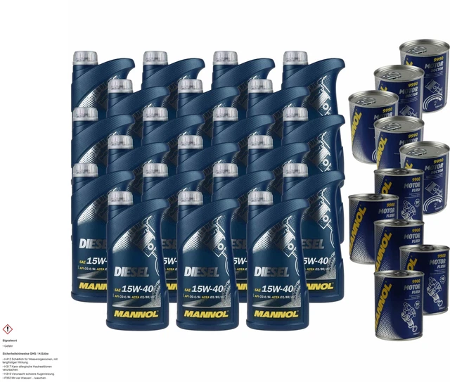 MANNOL Racing+Ester Motoröl 10W-60 (10L) + 2x Motor Doctor + 2x Motor Flush – Hochleistungsöl Für Sportwagen
