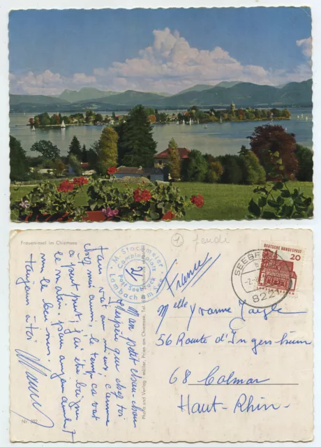 67345 - Fraueninsel Im Chiemsee - postcard, run 2.8.1966