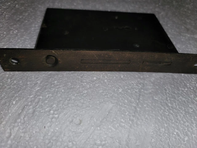 Set Rare Art Nouveau Cast Brass Bronze Russell Erwin Pocket Door Pull Plate Lock 5