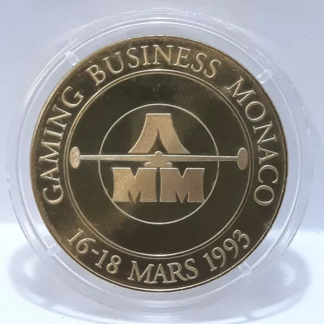 Jeton GAMING BUSINESS MONACO 1993 Direction des monnaies et médailles AMM (R86)