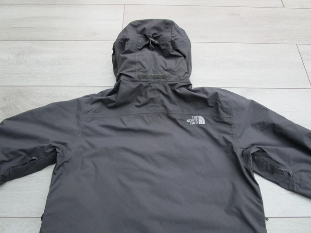 The North Face Mens Lowland Jacket Hyvent Waterproof Rain Coat M Grey Resolve 15