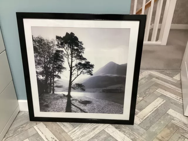 Large Black and white framed picture