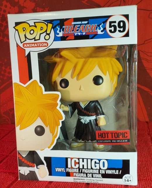 Funko Pop! Animation Bleach Ichigo #59 Hot Topic Pre-Release -Vaulted+PopStack