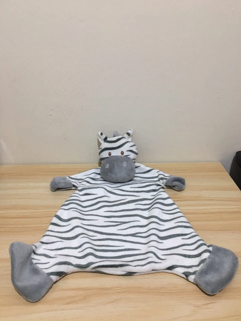 Coperta Comforter Bambino Suki Zooma Zebra Bianca Giocattolo Morbido Grigio Bianco Suki Suki