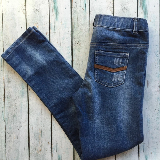 Wayne Cooper Jnr. Girls Distressed Denim Jeans- Size 12