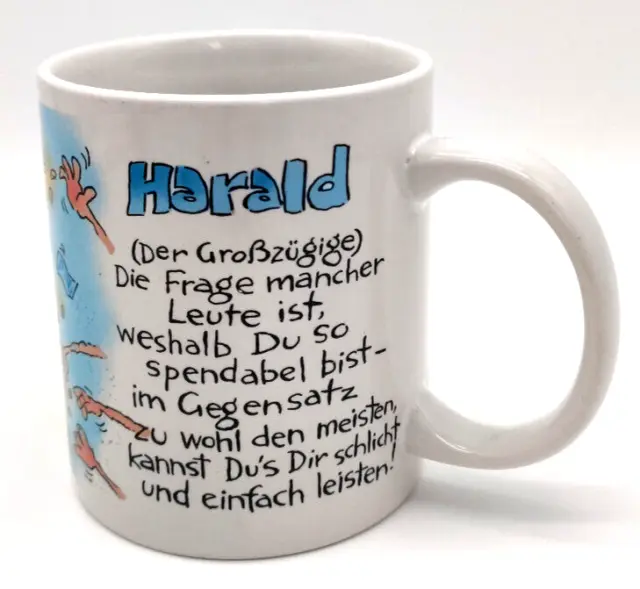Harald Namen Tasse Depesche Kaffeetasse Geschenk Der Größzügige Vintage Spruch