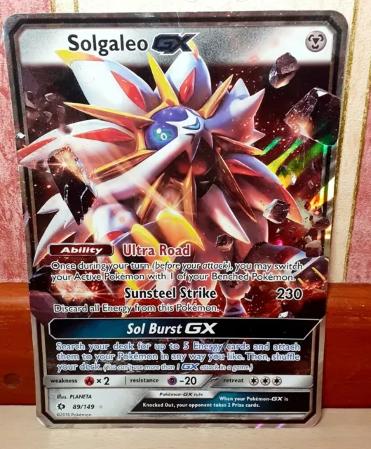 2016 Pokemon Stage 2 Solgaleo GX Oversize Card 89 HP 250 Near Mint
