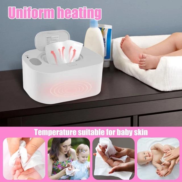 Aihimol Baby Wipe Warmer & Baby Wet Wipes Dispenser | 24h Intelligent Constant Lock 55 Temperature 80 Wipes Capacity Newborn Essentials
