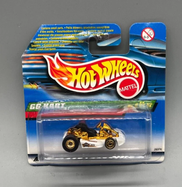 MATTEL HOT WHEELS Go Kart Treasure Hunt 2000 carta corta confezione