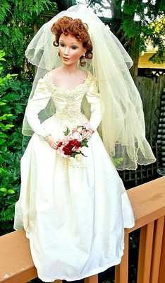 Ashton Drake Galleries Vintage 1995 Porcelain "Autumn Reflection" 19" Doll