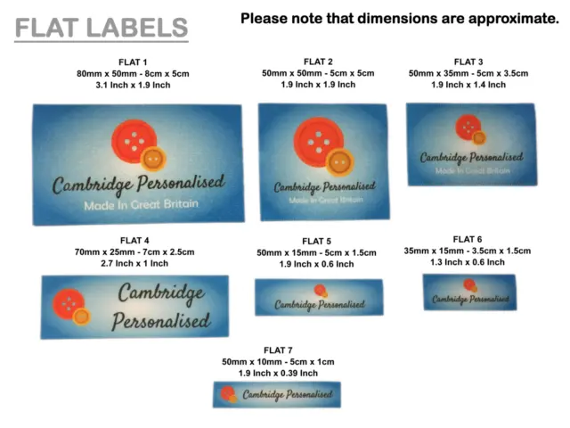 Handgefertigte Etiketten personalisierte Handwerksetiketten Einnähen in Stoff Kleidungsetiketten Etiketten 2