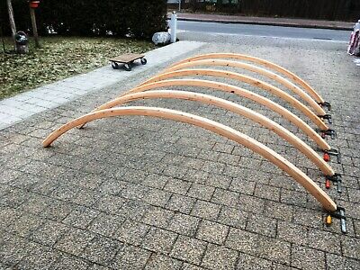 6x Lärche Leimholzbogen Ri2m 6,3 x 6 Holzbogen Runddach Bauwagen Pergola 