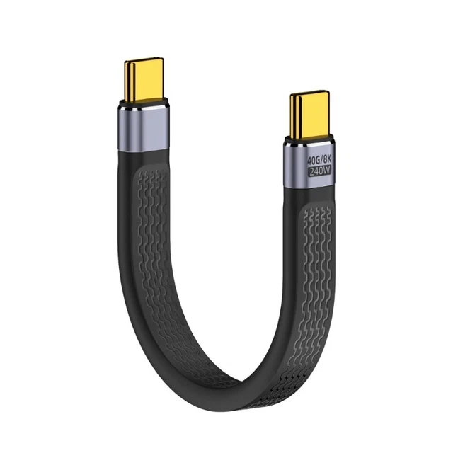 MALE TO MALE Cable 40Gbps Data Transfer Power Supply for Phone £9.59 ...