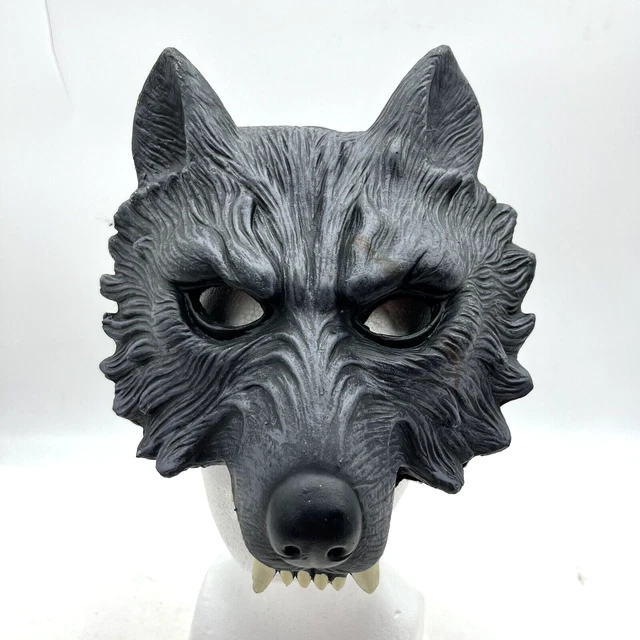 Wolf Mask Halloween Cosplay Werewolf Black